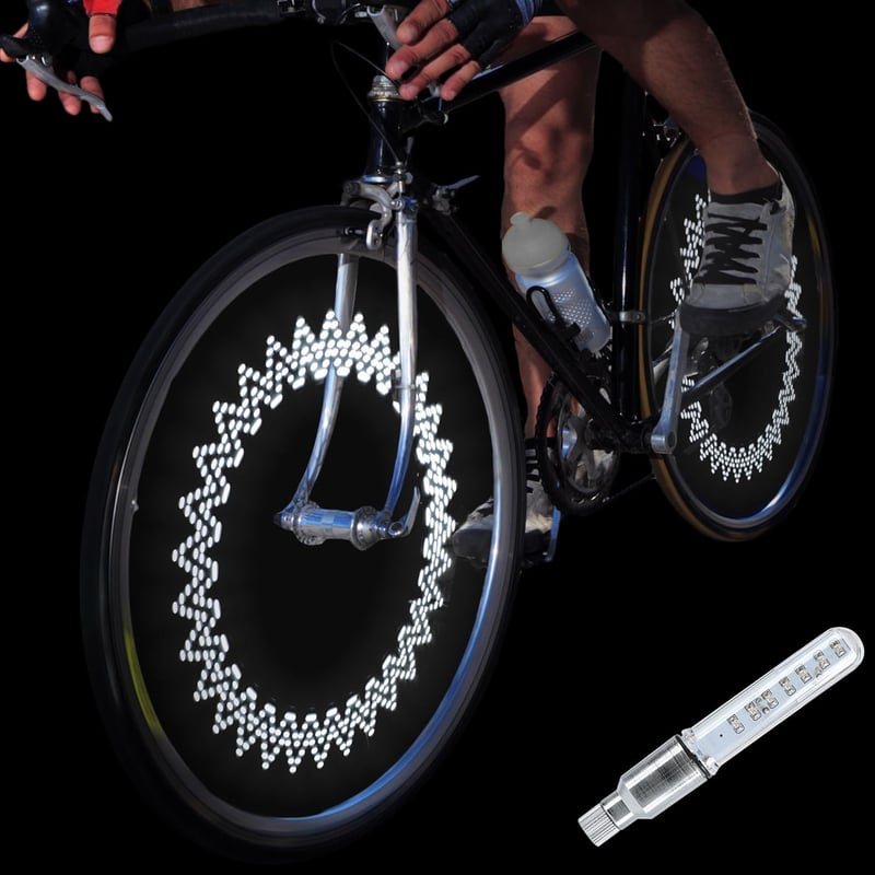 LED Waterproof Bike Tire Valve Stem Light - Neon Glow Accessory