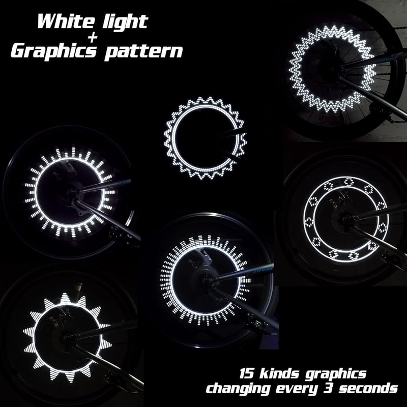LED Waterproof Bike Tire Valve Stem Light - Neon Glow Accessory