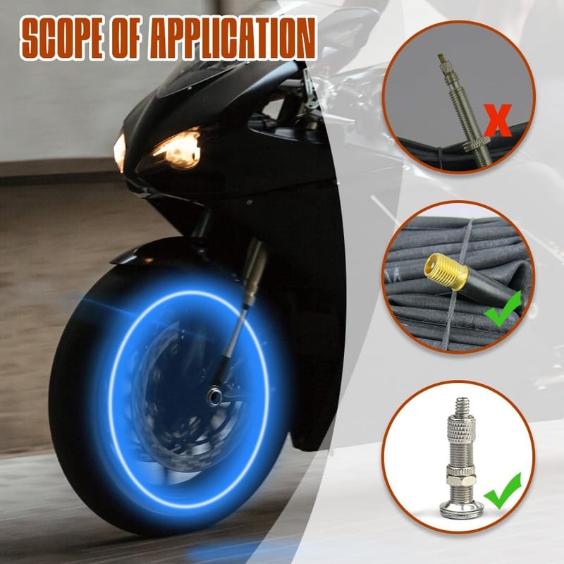LED Wheel Lights Valve Caps - Waterproof Decorative Car Accessories