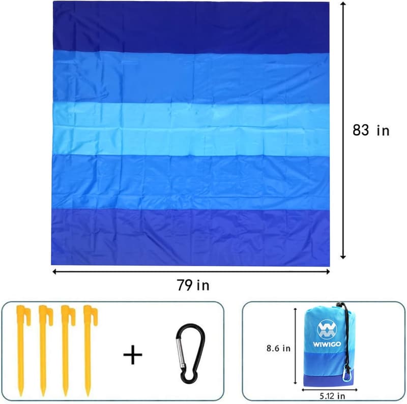 Waterproof Sandproof Beach Blanket Mat - 79