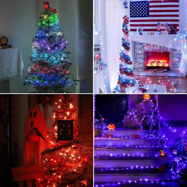100 LED Color Changing Fairy String Lights with Remote & Timer