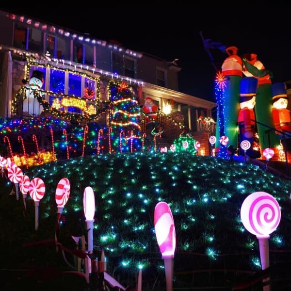 66 FT Color Changing LED Christmas Lights with Remote