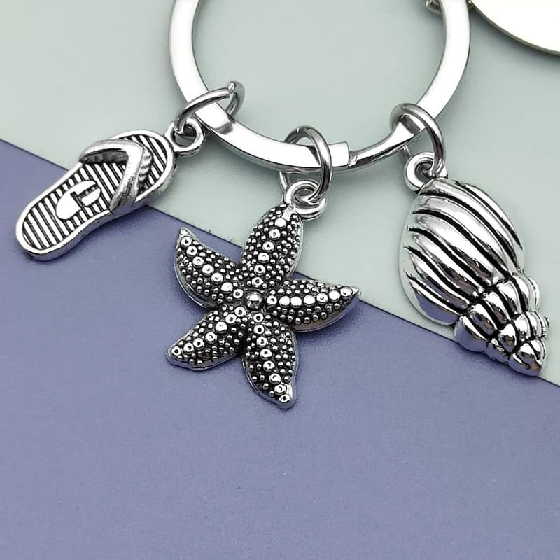 Beach Lover Keychain Gift for Women - Anniversary & Birthday