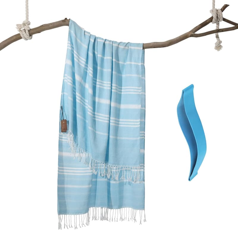 Extra Large Quick-Dry Turkish Beach Towel for Summer Travel