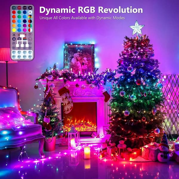 66ft Color Changing Fairy Lights with Remote for Home Parties