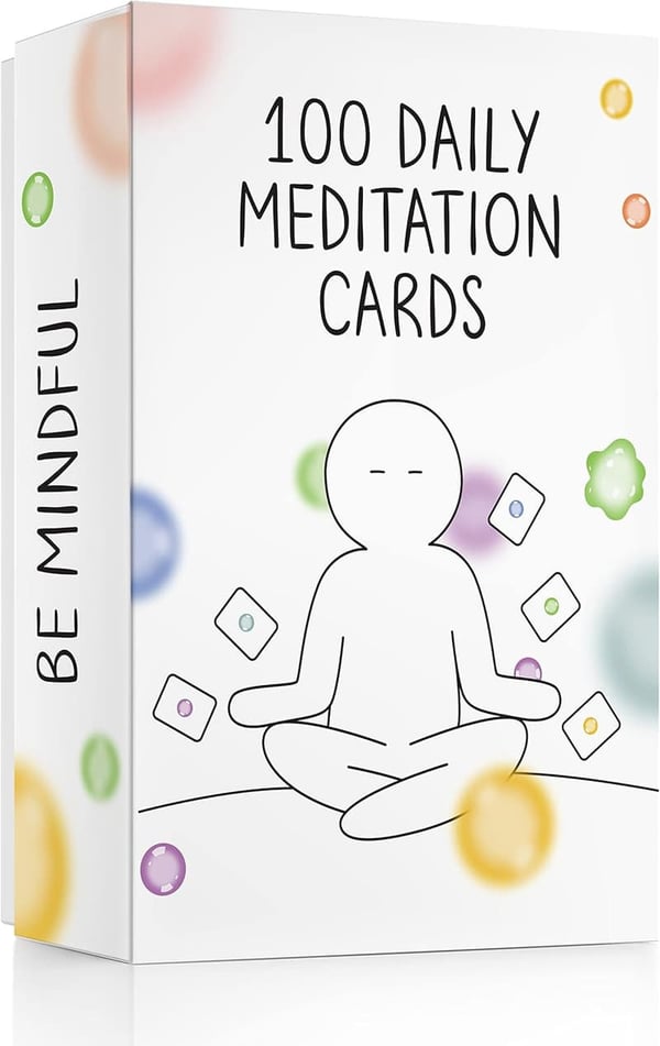 Relaxation Daily Meditation Cards | Anxiety Relief & Mindfulness Gift