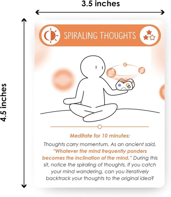 Relaxation Daily Meditation Cards | Anxiety Relief & Mindfulness Gift