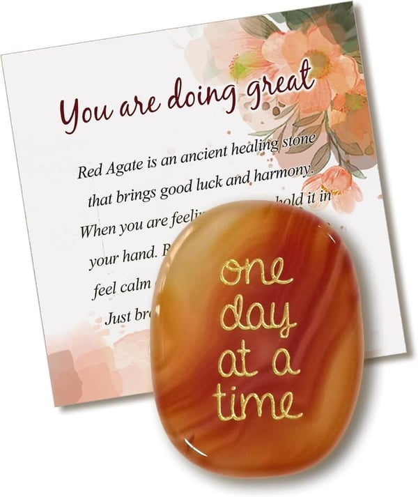 Agate Healing Crystal - Inspirational Gift for Anxiety Relief
