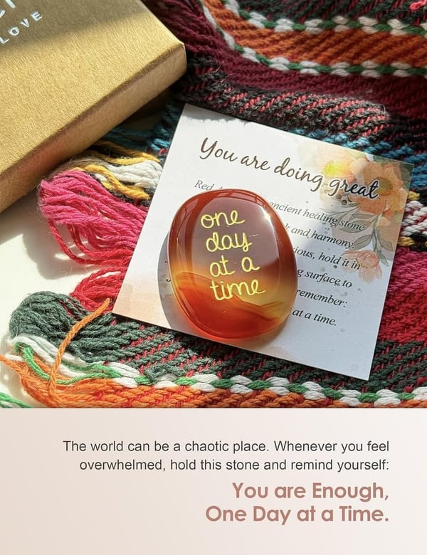 Agate Healing Crystal - Inspirational Gift for Anxiety Relief