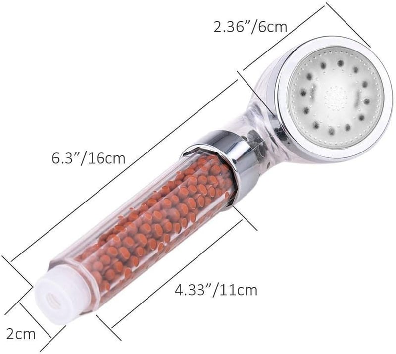 High-Pressure LED Handheld Shower Head for Dry Skin Relief
