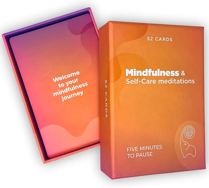 Mindfulness Meditation Cards - 52 Quotes & Affirmations for Stress Relief