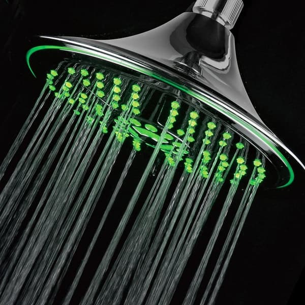 Ultra-Luxury 8-Inch Chrome LED Rainfall Showerhead