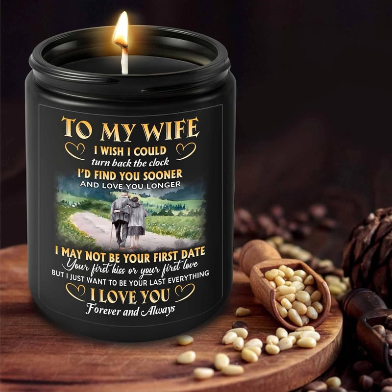 Birthday or Mother's Day Candle for Wife from Husband