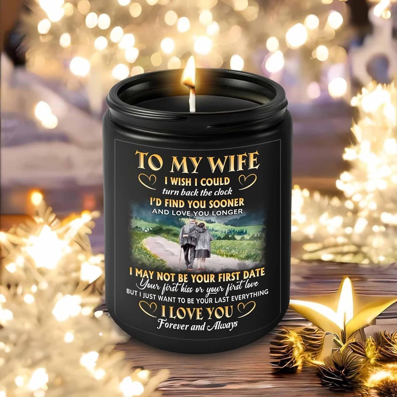Birthday or Mother's Day Candle for Wife from Husband