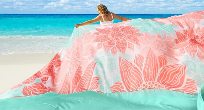 Extra Large Waterproof Beach Blanket for 1-8 Adults