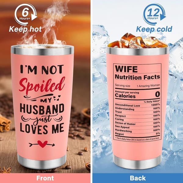 Mother's Day Gift Set for Wife - 20oz Tumbler & Socks