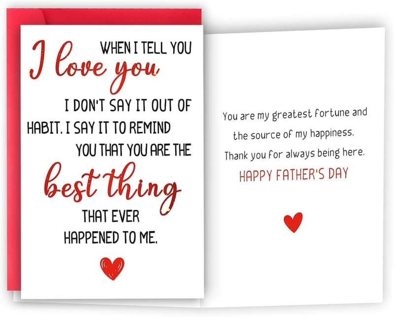 Funny Father's Day Card for Husband or Boyfriend