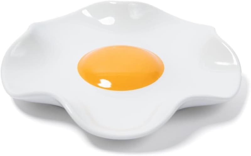 Ceramic Fried Egg Spoon Rest | Large & Dishwasher-Safe Kitchen Decor