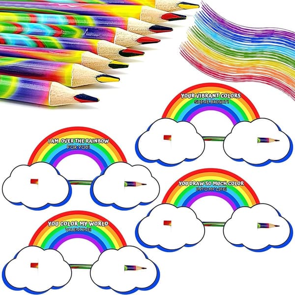 Rainbow Pencil Set - 36 Pack of Colorful Writing Tools