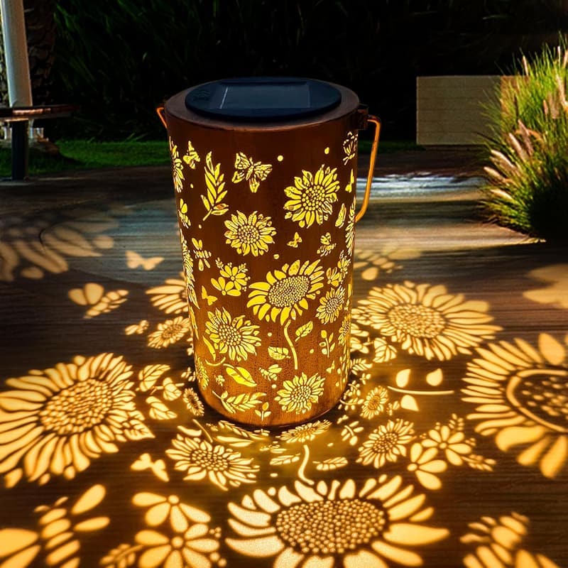 Retirement Gift: Sunflower Solar Lantern for Women