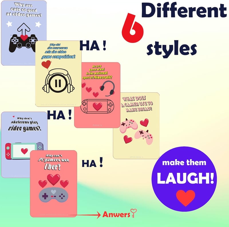 Funny Video Game Valentine Cards with Slap Bracelets - 32 Pack
