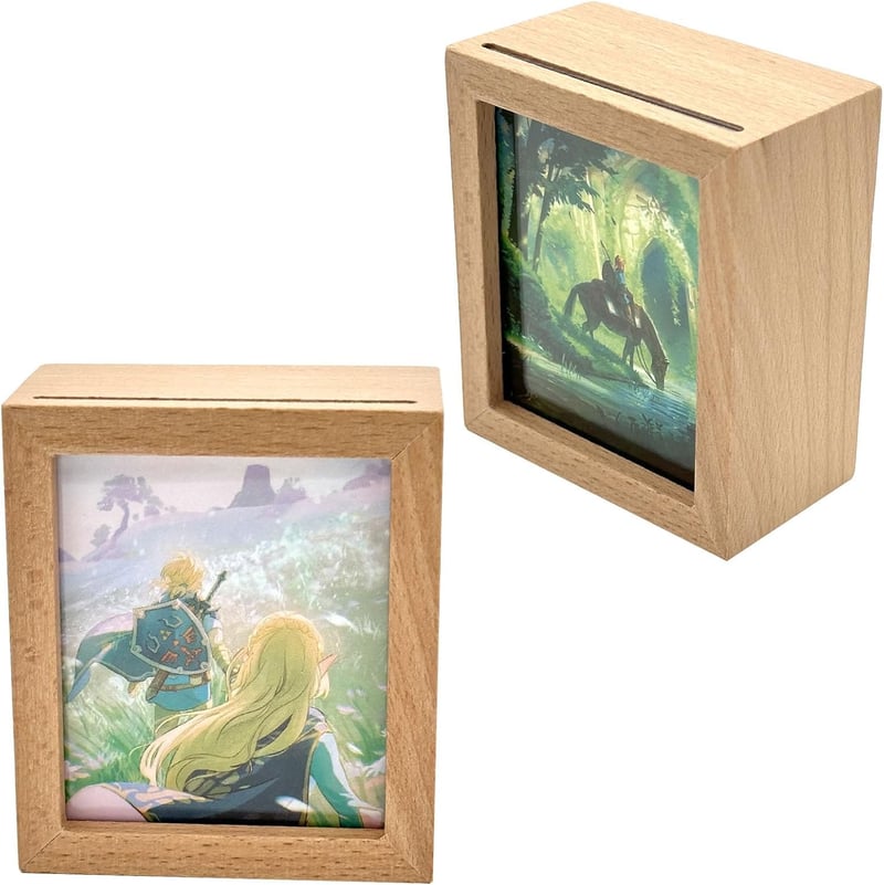 Zelda Wind-Up Music Box with Solid Wood Frame for Anime Fans