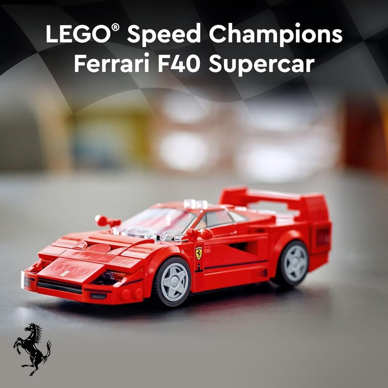 LEGO Speed Champions Ferrari F40 Model Set with Minifigure