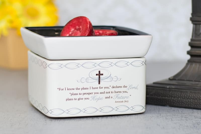 Ceramic 2-in-1 Tart and Wax Oil Warmer Gift