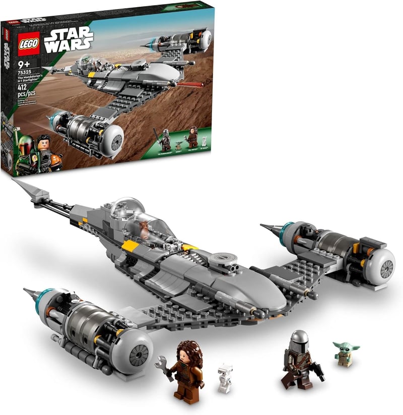 The Mandalorian's N-1 Starfighter LEGO Set with Baby Yoda & Droid - Age 9+