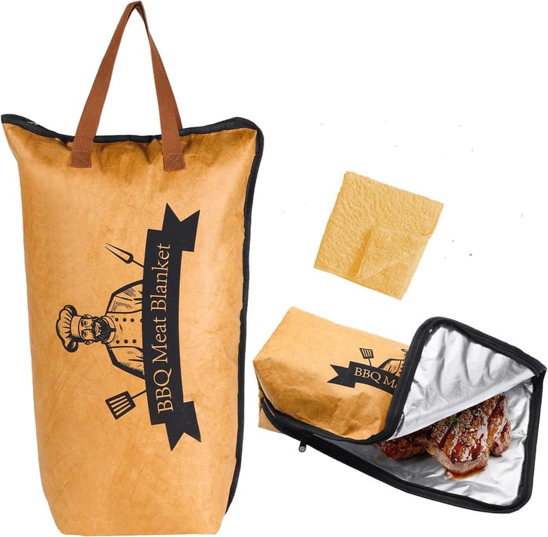 BBQ Meat Resting Blanket with Wide Mouth & Towel