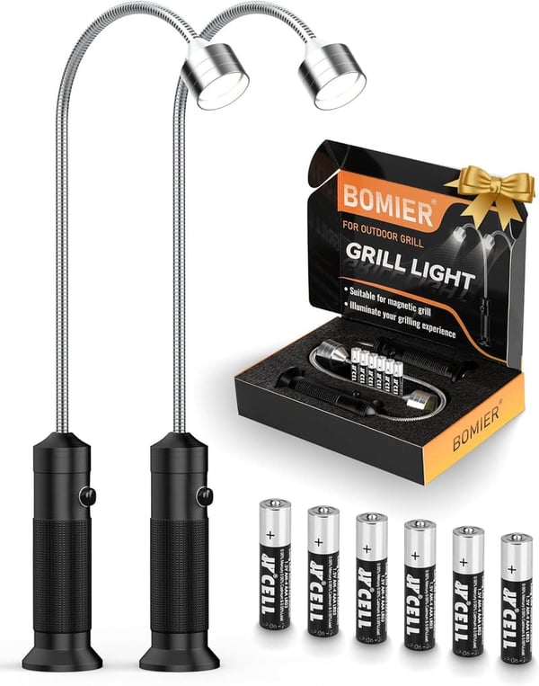 Outdoor BBQ Magnetic Grill Lights - 2 Pack Cooking Gadgets