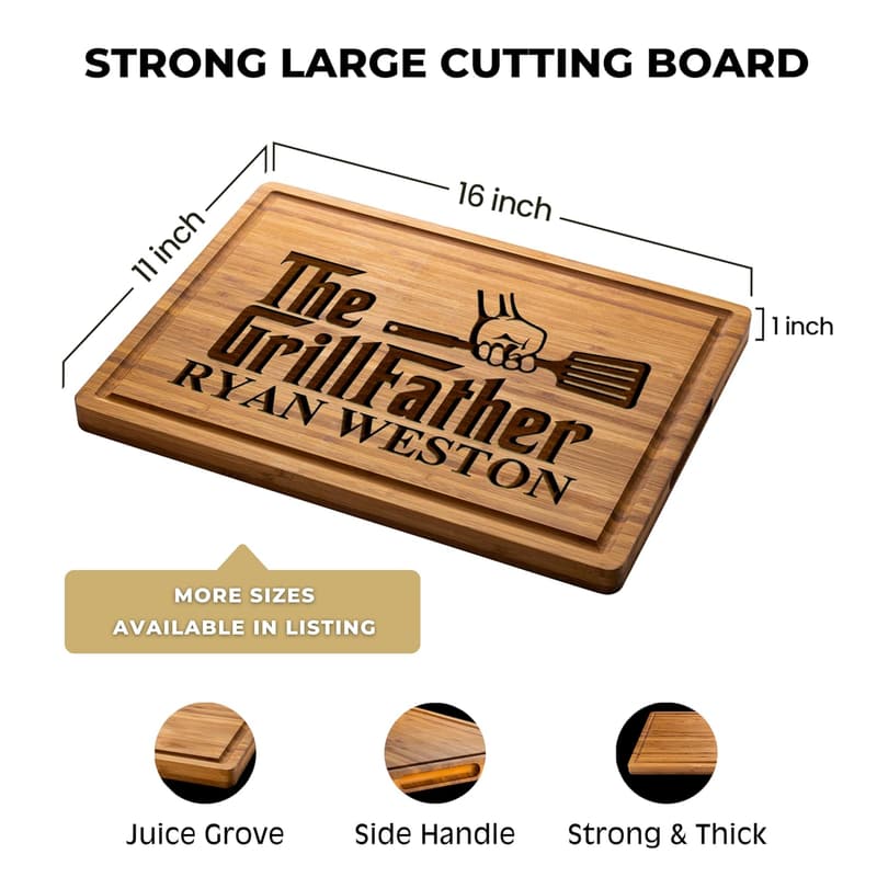 Personalized Cutting Board for Dad - Ideal Father's Day Gift