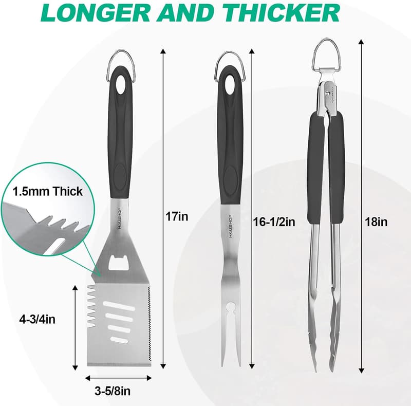 Premium Stainless Steel BBQ Tool Set for Grilling Enthusiasts
