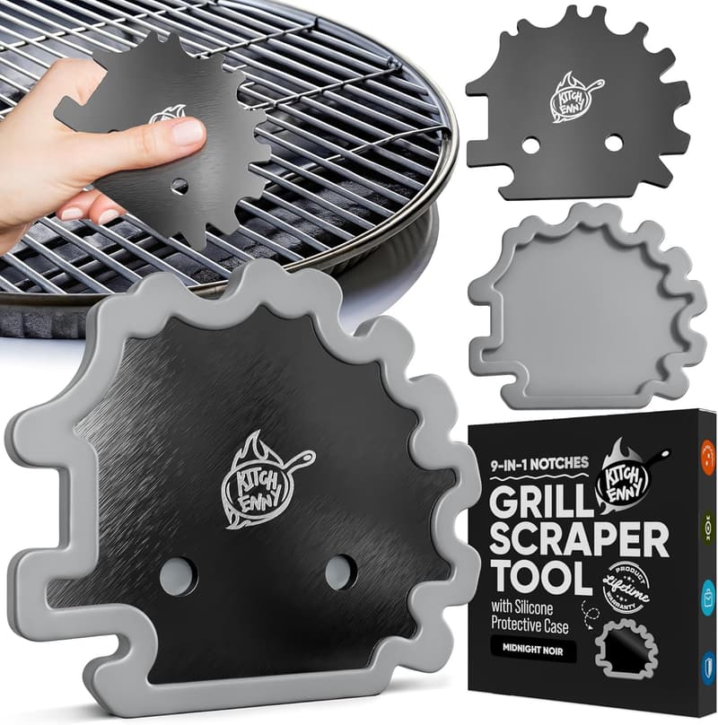 Bristle-Free Grill Scraper - Perfect BBQ Accessory for Dads