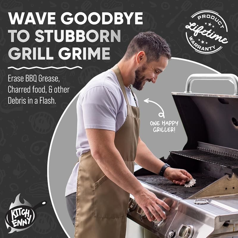 Bristle-Free Grill Scraper - Perfect BBQ Accessory for Dads