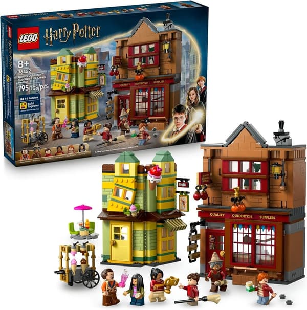 Harry Potter Quidditch Supplies & Ice Cream Parlour Set - Ages 8+
