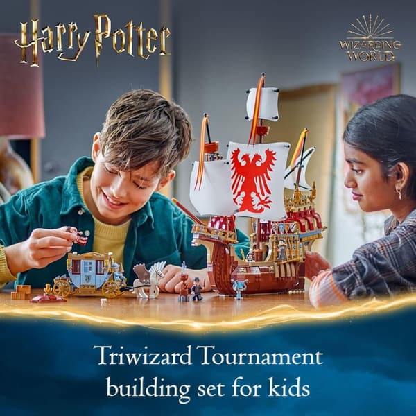 Harry Potter Triwizard Tournament LEGO Set with Carriage & Ship