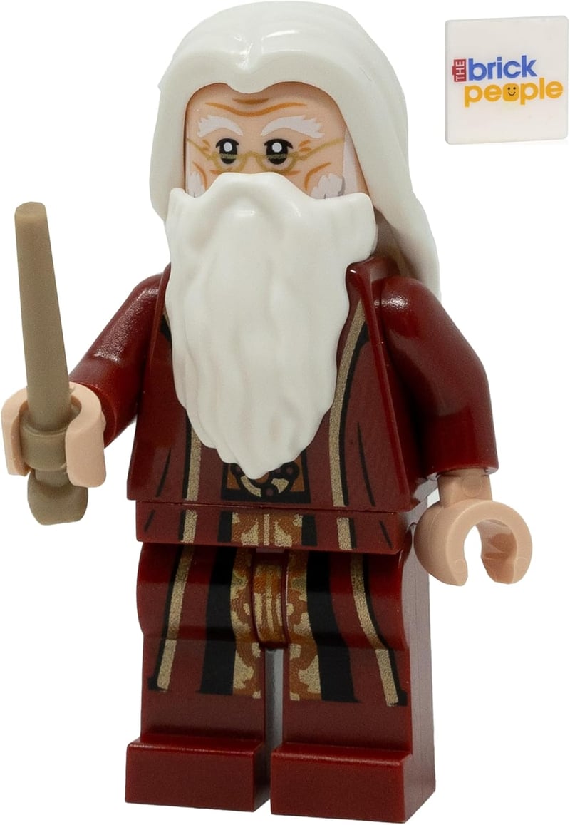 LEGO Harry Potter Albus Dumbledore Minifigure with Wand