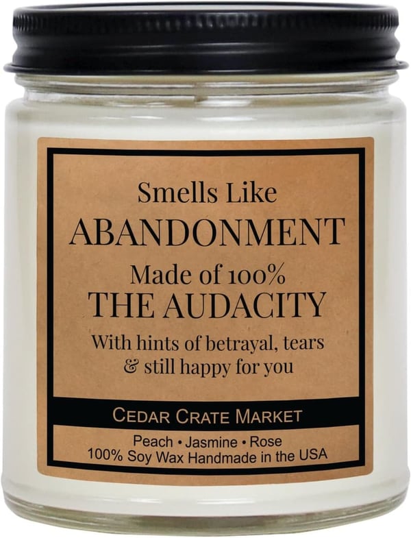 Moving Away Candle - Funny Goodbye Gift for Friends & Coworkers