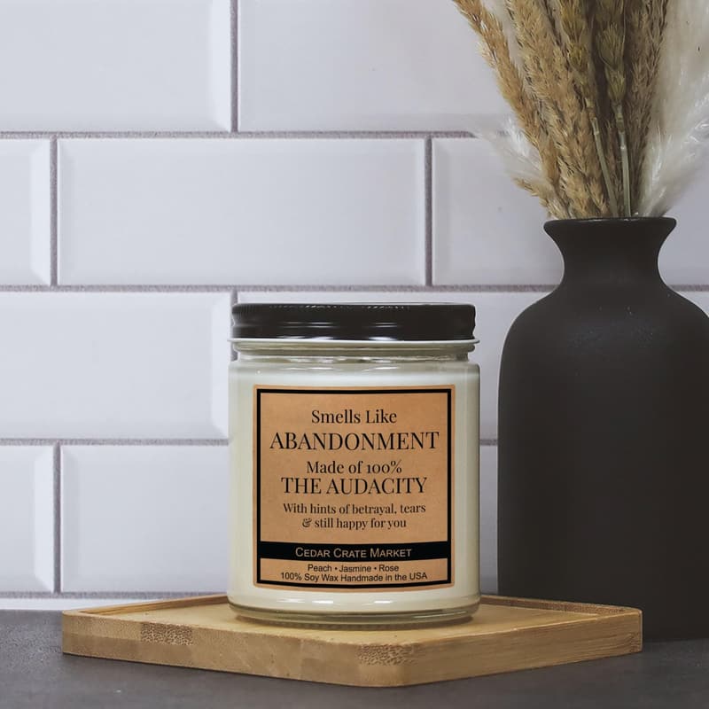 Moving Away Candle - Funny Goodbye Gift for Friends & Coworkers