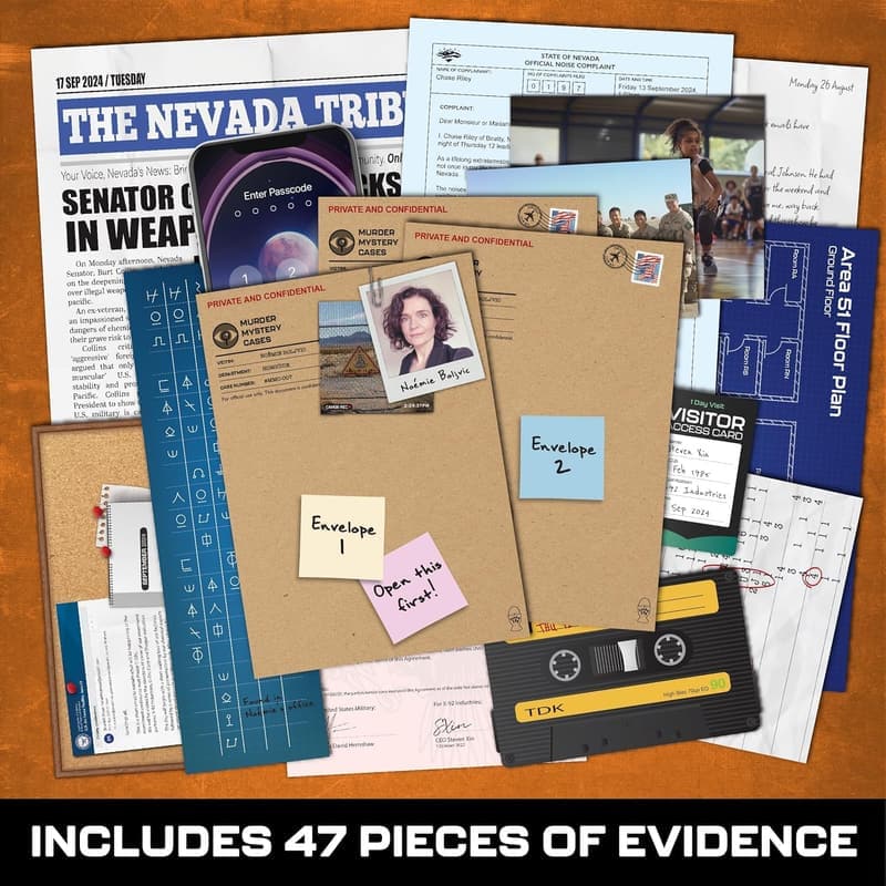 Death at Area 51: Thrilling Murder Mystery Game for Adults