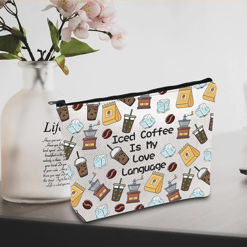 Iced Coffee Lover Travel Toiletry Bag
