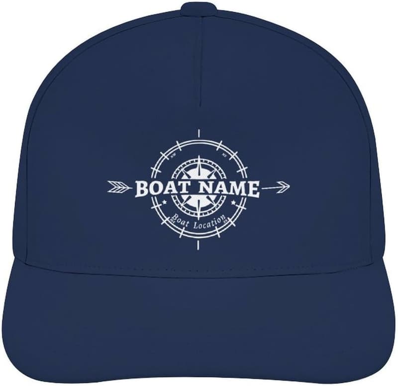 Personalized Nautical Anchor Captain Hat for Men