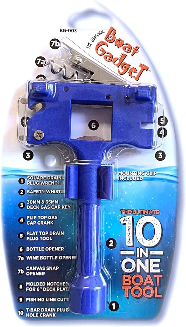 10-in-1 Boat Tool with Bottle Opener & Essential Gadgets