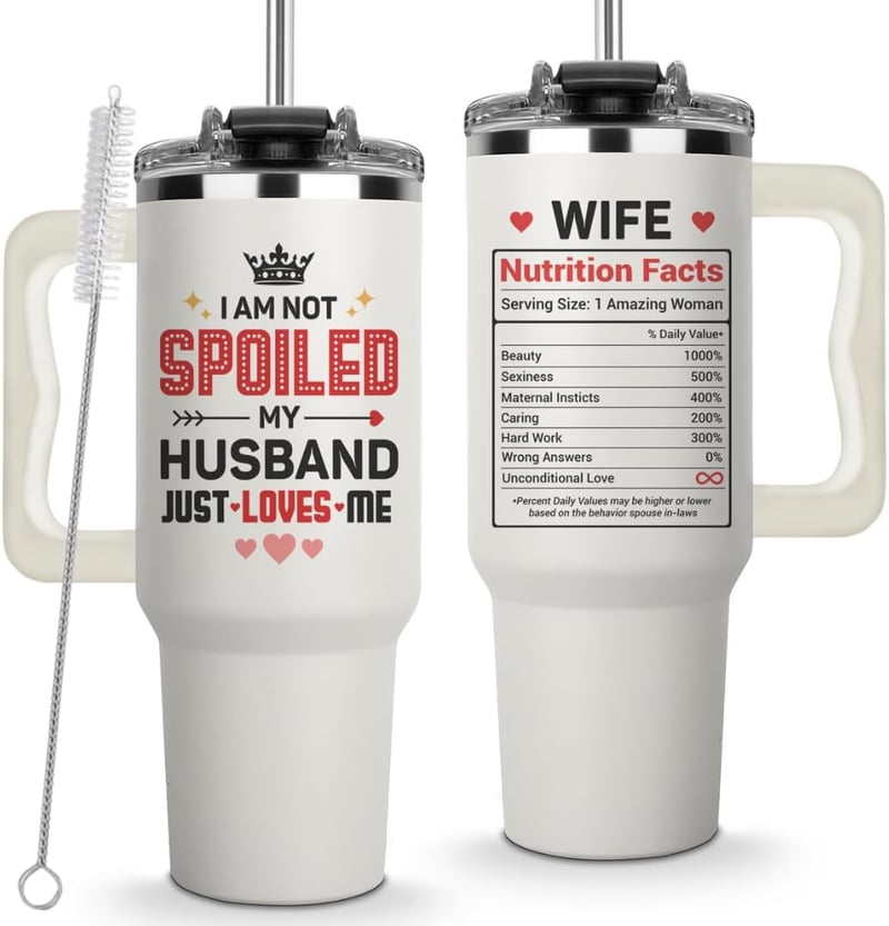 Wife's 40 oz Coffee Mug - Perfect for Mother's Day or Anniversary
