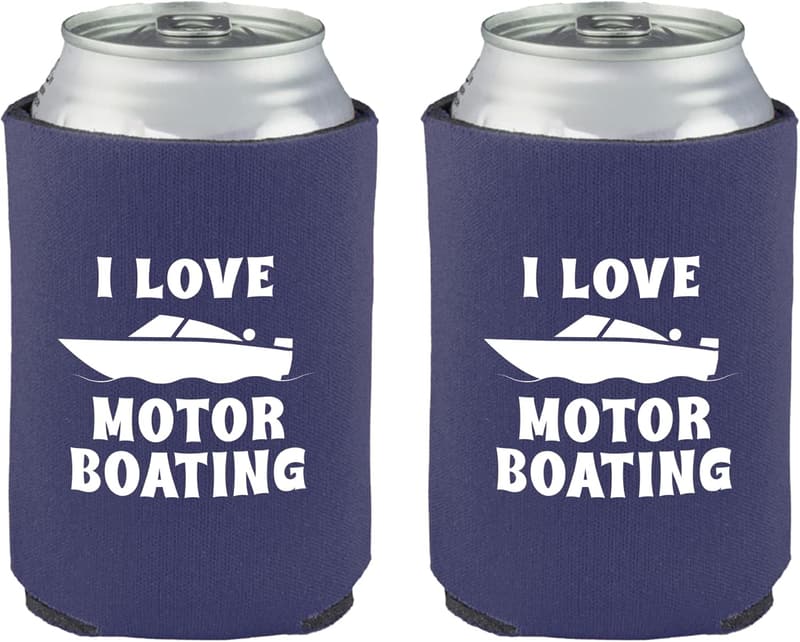 Funny Boat Captain Can Cooler - Insulated Drink Hugger Gift for Him