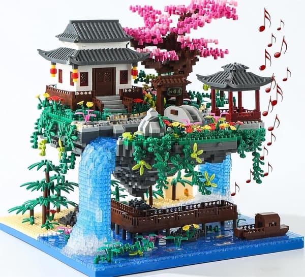 Cherry Blossom Tree House Building Kit with Music Box (3320 Pcs)