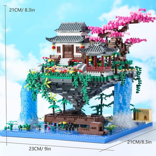 Cherry Blossom Tree House Building Kit with Music Box (3320 Pcs)