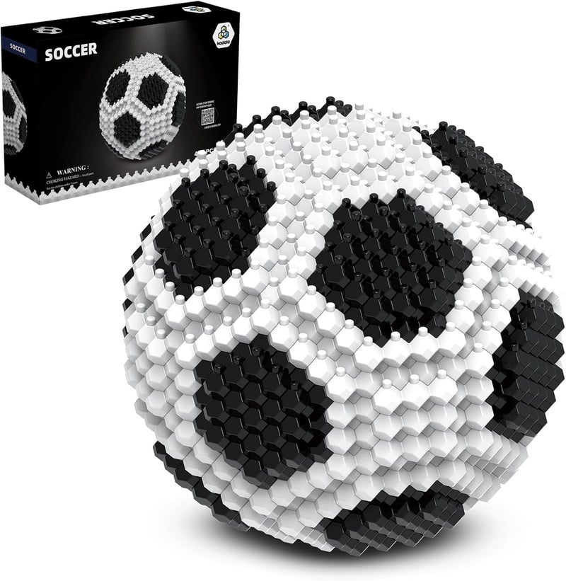 STEM Soccer Building Block Set for Ages 14+, 437 Pieces