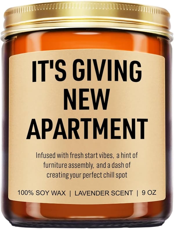Housewarming Candle - Cute 9 oz Gift for New Home Couples